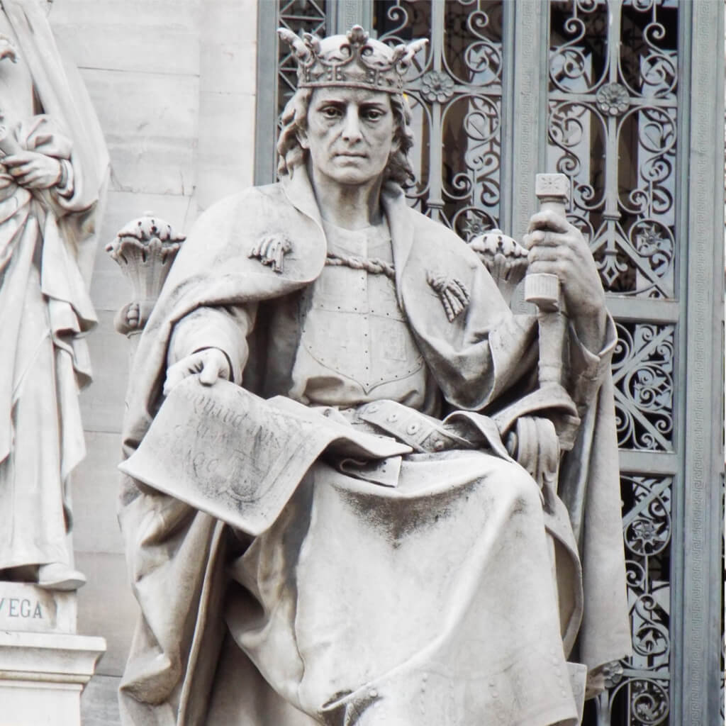 King Alfonso X of Castile, the Wise-square